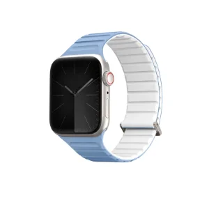 بند اپل واچ UNIQ Revix Evo Powder Blue/White آبی پودری و سفید، مناسب Apple Watch سایز 40، 41 و 42 میلی‌متر
