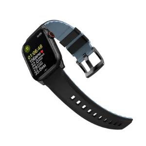 نمای باز بند مشکی UNIQ Linus برای Apple Watch سایز 40، 41 و 42 میلی‌متر