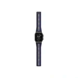 نمای روبه‌رو بند SKINARMA Gemini Navy سرمه‌ای برای اپل واچ سایز 44، 45، 46 و 49 میلی‌متر