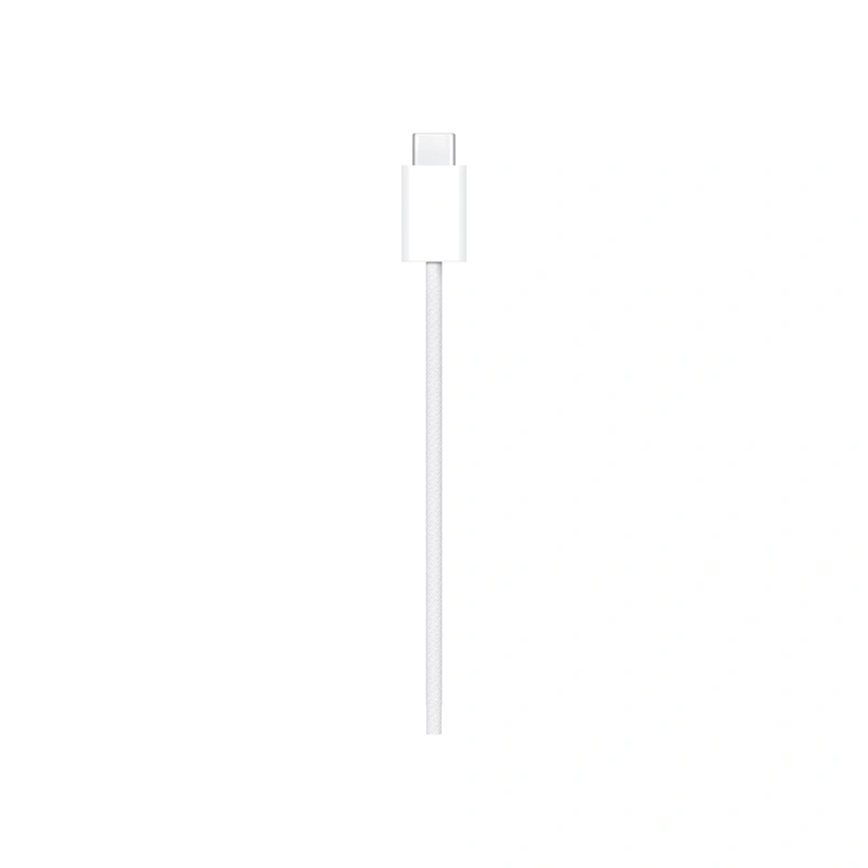کابل USB-C سفید اپل با روکش بافته‌شده