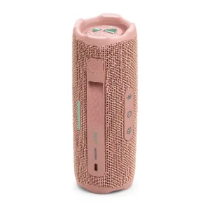 نمای پنل کنترل و درگاه USB-C اسپیکر بلوتوثی JBL Flip 7 صورتی