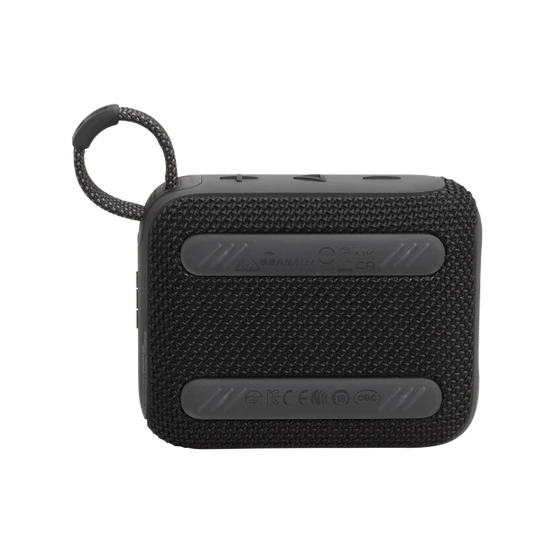 نمای پشت اسپیکر بلوتوثی JBL Go 4 مشکی
