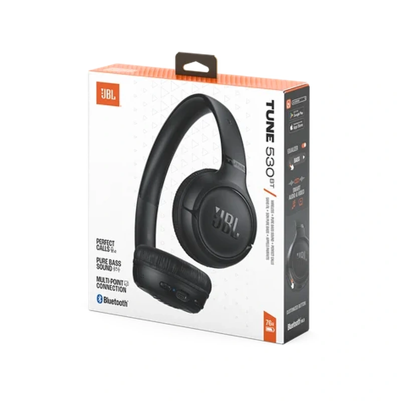 تصویر جعبه هدفون بی‌سیم JBL Tune 530BT مشکی
