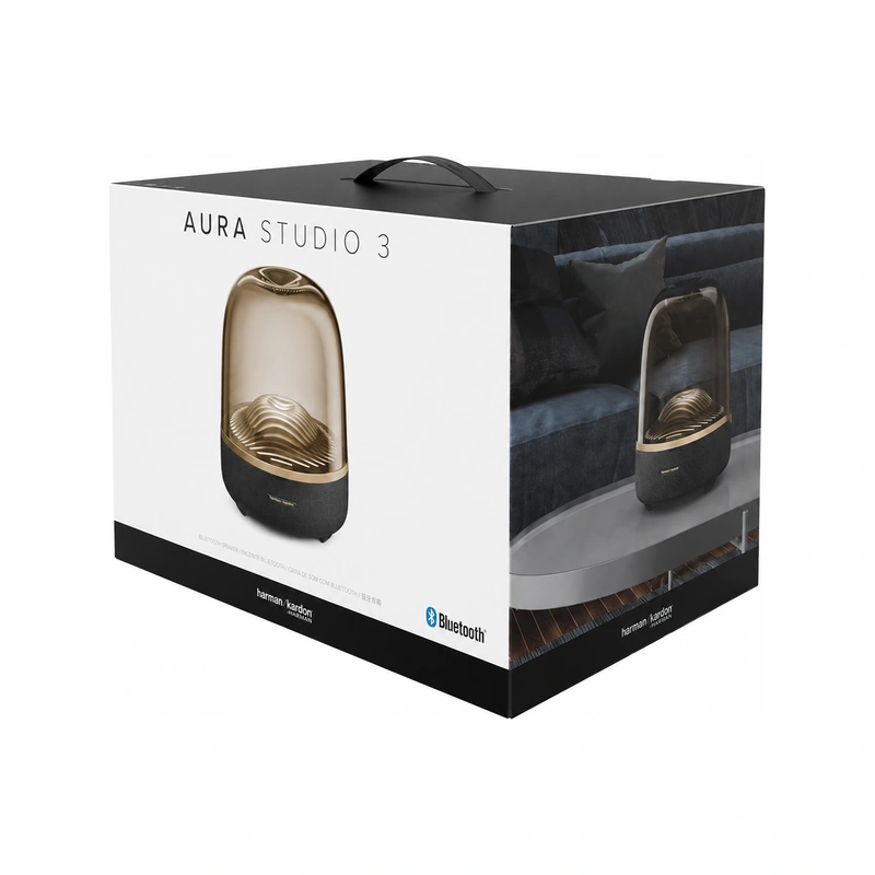 جعبه اسپیکر هارمن کاردن Aura Studio 3 رنگ طلایی