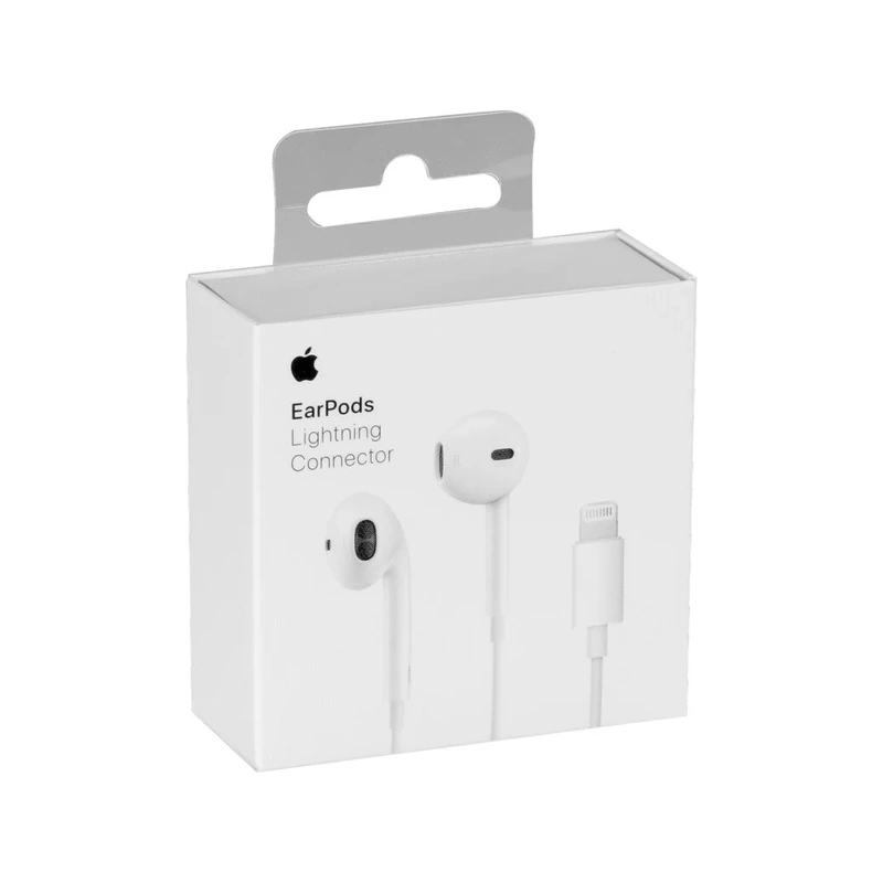 جعبه هندزفری اپل EarPods Lightning سفید با کانکتور لایتنینگ