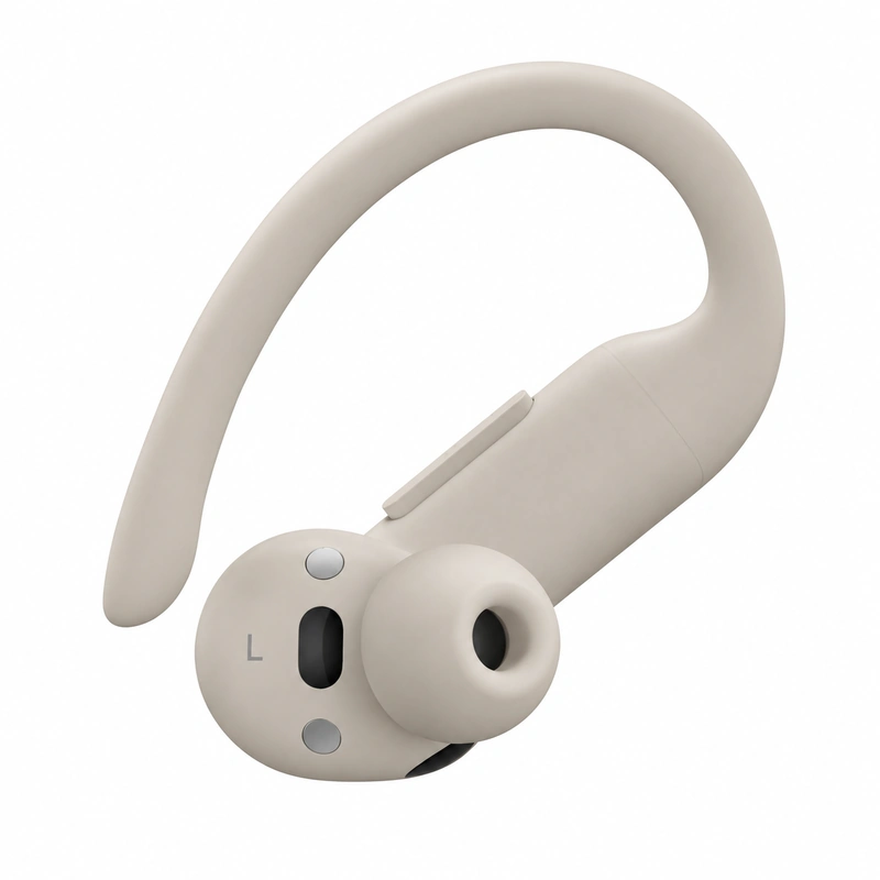 نمای نزدیک ایرباد سمت چپ هندزفری Beats Powerbeats Pro 2 رنگ Quick Sand