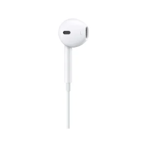 نمای نزدیک گوشی سمت چپ هندزفری اپل EarPods USB-C سفید