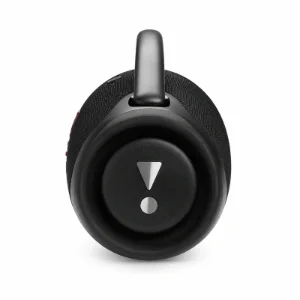 نمای کناری اسپیکر جی‌بی‌ال Boombox 3 مشکی و رادیاتور پسیو
