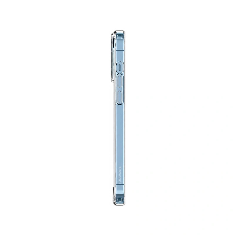 نمای کناری قاب شفاف اسپیگن Crystal Flex مخصوص آیفون 13 پرو
