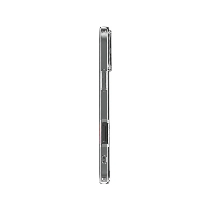 نمای کناری قاب شفاف Spigen Ultra Hybrid Crystal Clear برای iPhone 16 Pro