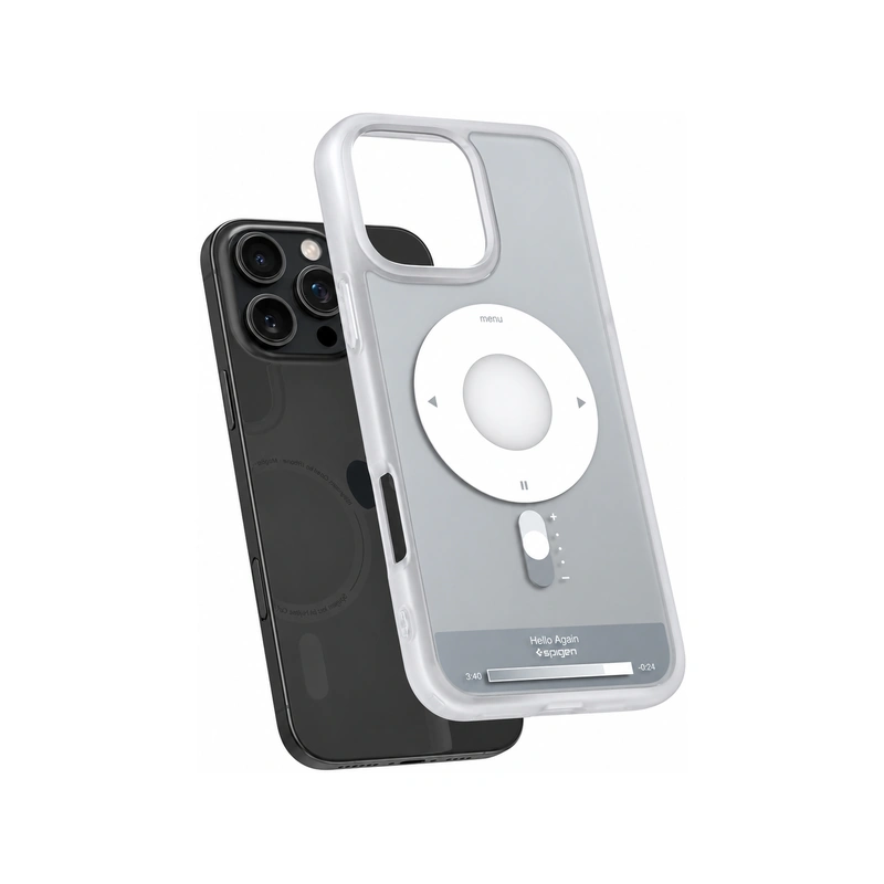 نمای جداشده قاب Spigen Ultra Hybrid Classic Classic Silver برای iPhone 16 Pro Max