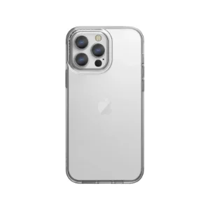 نمای پشت قاب شفاف UNIQ Airfender Crystal Clear برای iPhone 13 Pro با محافظ برجسته دوربین