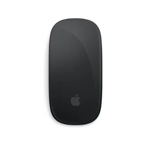 نمای بالا ماوس Apple Magic Mouse USB-C مشکی با سطح Multi-Touch و لوگوی اپل