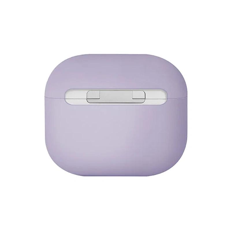 نمای پشت قاب UNIQ Lino Lavender برای AirPods 3