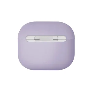 نمای پشت قاب UNIQ Lino Lavender برای AirPods 3