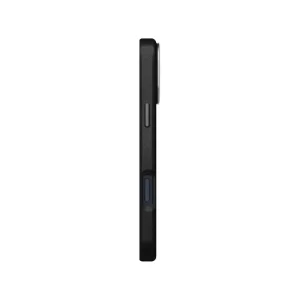 نمای کناری قاب UNIQ Lyden Dallas Black برای iPhone 17 Pro Max با جزئیات کلید کناری