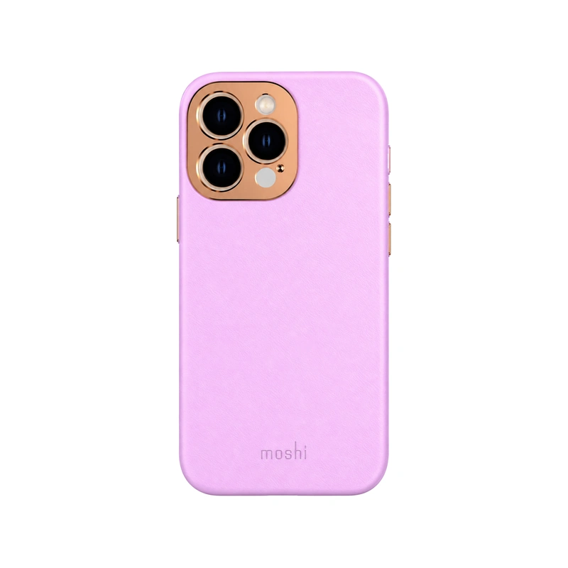 قاب Moshi Napa Slim Hardshell Lavender Purple برای iPhone 14 Pro، نمای مستقیم پشت