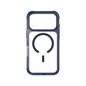 نمای پشت قاب UNIQ Combat Navy Blue برای iPhone 17 Pro بدون گوشی با حلقه مغناطیسی MagSafe