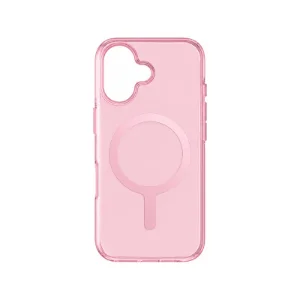 نمای پشت قاب UNIQ Clario Primrose Pink برای iPhone 17 بدون گوشی با حلقه مغناطیسی