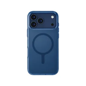 نمای پشت قاب UNIQ Clario Royal Blue برای iPhone 17 Pro Max با حلقه مغناطیسی