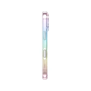 نمای کناری قاب UNIQ Iridescia Holo Quarz برای iPhone 17