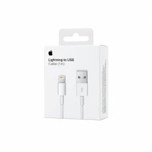 بسته‌بندی کابل اپل USB به Lightning یک متری سفید