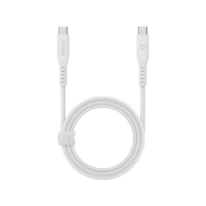 نمای کامل کابل USB-C به USB-C انرژیا Flow طول 1.5 متر سفید