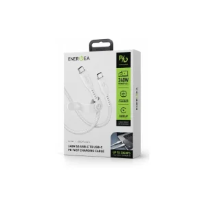 بسته‌بندی کابل Energea Flow USB-C طول 1.5 متر سفید