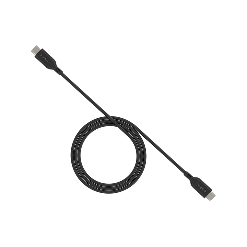 نمای مورب کابل USB-C موفی مشکی