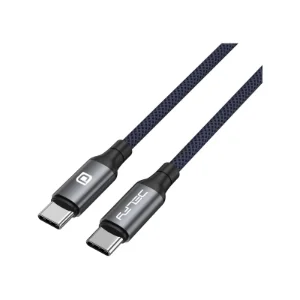 نمای نزدیک کانکتورهای USB-C کابل Delfy Keraia-C 240W