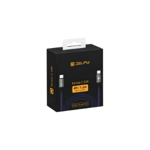 بسته‌بندی کابل Delfy Keraia-C 240W USB-C به USB-C