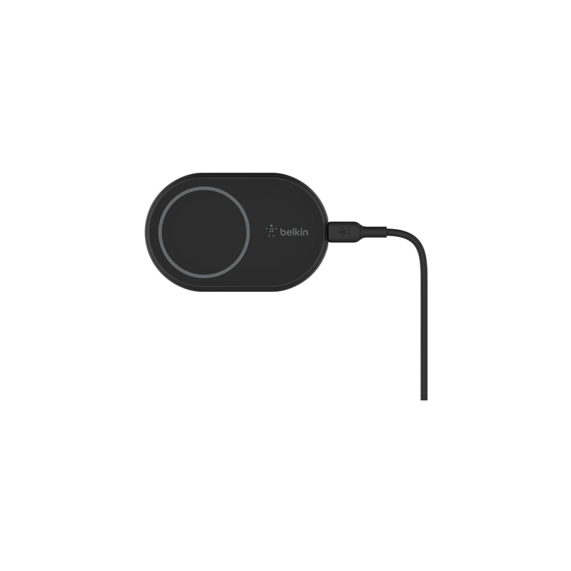 شارژر بی‌سیم خودرو Belkin BoostCharge 10W Magnetic مشکی همراه کابل