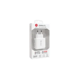 بسته‌بندی شارژر دیواری سفید ADAM elements Omnia F1 20W