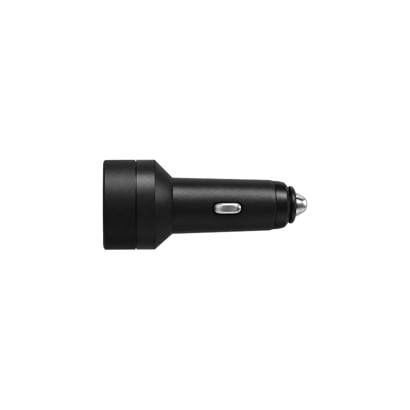 نمای جانبی شارژر فندکی مشکی Mophie 42W