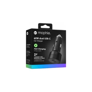 بسته‌بندی شارژر فندکی Mophie 60W مشکی