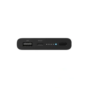 پاوربانک شیائومی Mi Wireless 10000mAh نمای پورت‌ها و نشانگر شارژ