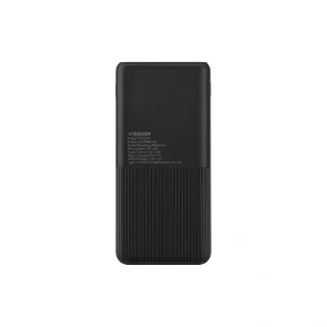 پاوربانک وِگر W1168 ظرفیت 10000 میلی‌آمپر ساعت مشکی نمای پشت