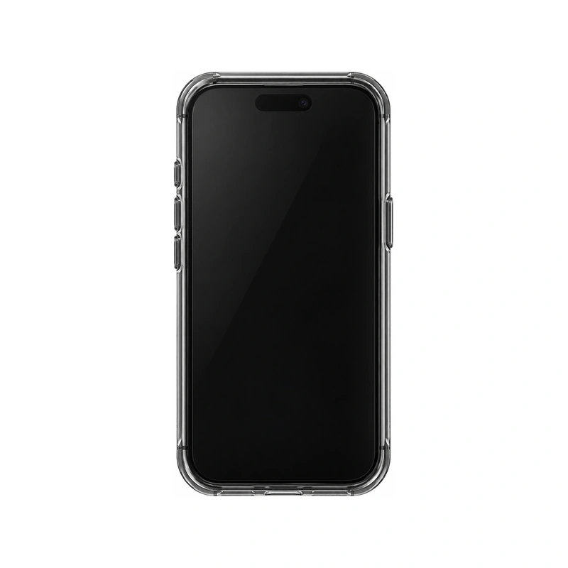 نمای جلوی قاب UNIQ AirSuit Glossy Smoke برای iPhone 18 Pro