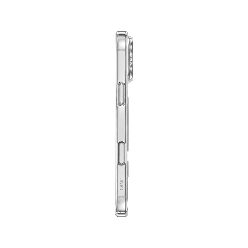 نمای کناری قاب UNIQ AirSuit Glossy Clear برای iPhone 18 Pro