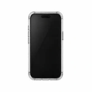نمای جلوی قاب UNIQ AirSuit Glossy Clear روی iPhone 18 Pro