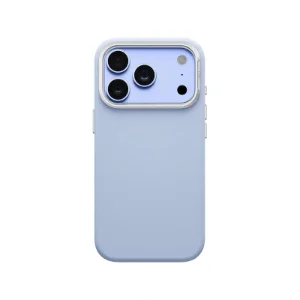 نمای پشت قاب UNIQ Lyden Frost Blue روی iPhone 18 Pro Max