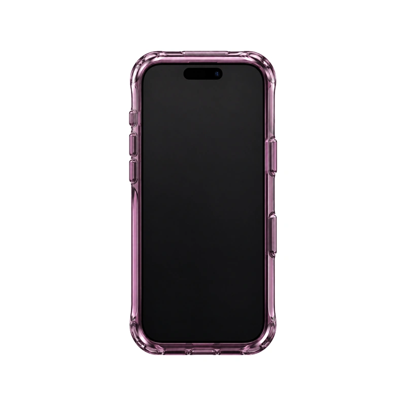 نمای جلوی قاب UNIQ LifePro Xtreme Deep Burgundy روی آیفون 18 پرو مکس