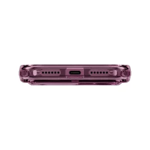 نمای زیر قاب UNIQ LifePro Xtreme Deep Burgundy مخصوص آیفون 18 پرو مکس با محل پورت شارژ