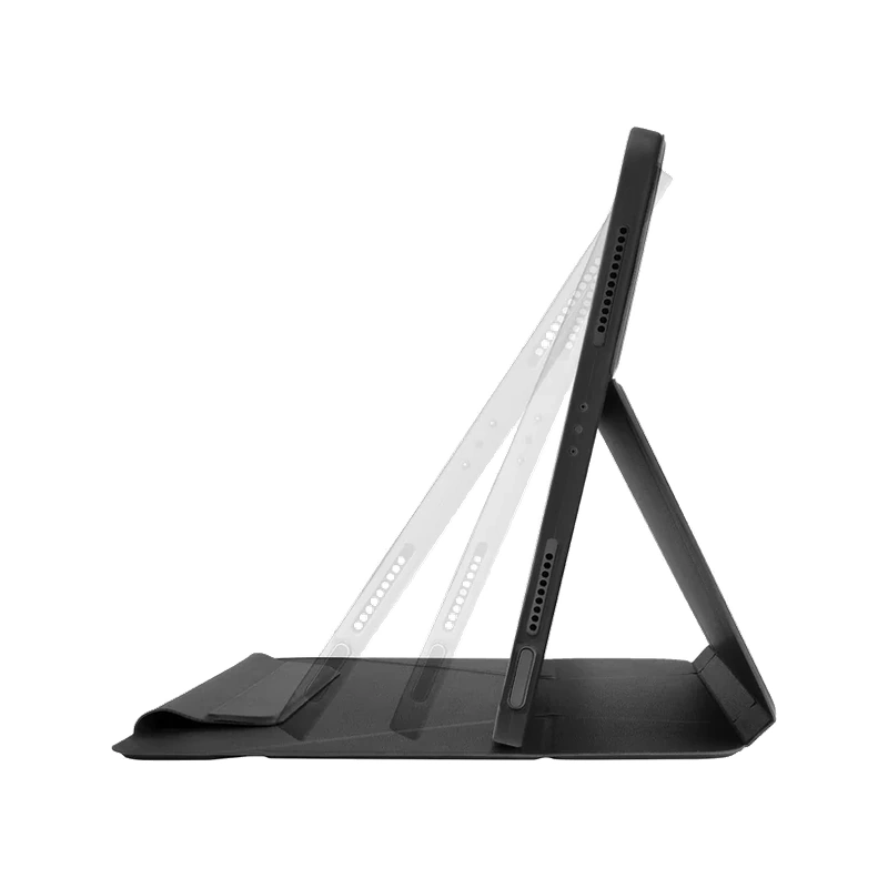 نمای جانبی کاور یونیک Ryze 360 مشکی در حالت پایه ایستاده
