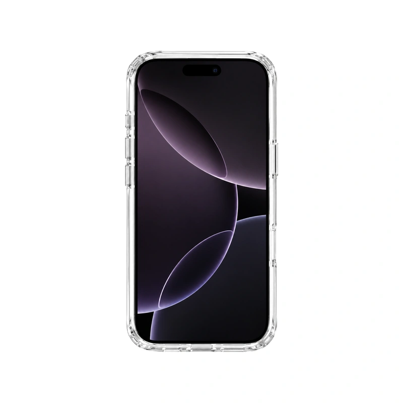 نمای جلوی قاب شفاف یونیک LifePro Xtreme Anti-Fingerprint Frost Clear برای آیفون ۱۶ پرو