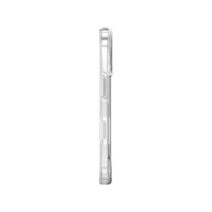 نمای کناری قاب یونیک LifePro Xtreme Frost Clear White برای آیفون ۱۷ با دکمه‌های جانبی