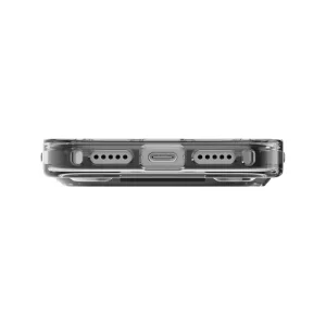 نمای زیر قاب یونیک Heldro Air Vapour Smoke برای آیفون ۱۷ پرو مکس با محل پورت USB-C